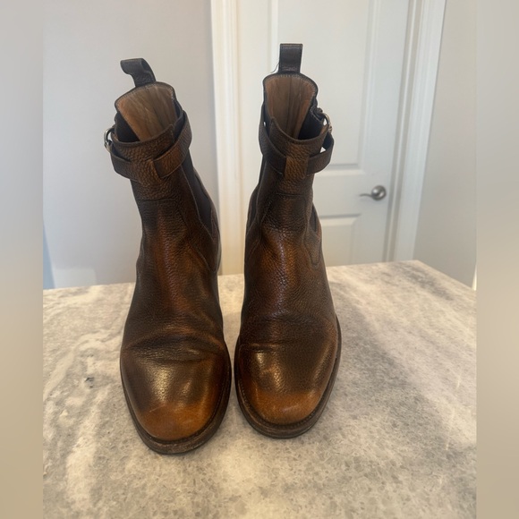 Gucci Mens Brown Leather Ankle Boots Mens size 12 (U.S.).Italy size 11.